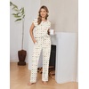 image:imageEkouaer 2 Packs Pajamas for Women Set Cap Sleeve Top and Pants Soft Sleepwear Comfy Pjs Set with Pockets LoungewearPink CarrotCute Rabbit