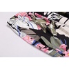 image:imageEkouaer 3 PCS Capri Pajamas for Women Set Short Sleeve Pajama Sets Floral Pj Sets Soft Sleepwear with PocketsBlack Leaves