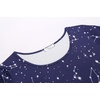 image:imageEkouaer 3 PCS Capri Pajamas for Women Set Short Sleeve Pajama Sets Floral Pj Sets Soft Sleepwear with PocketsBlue Stars