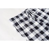 image:imageEkouaer 3 PCS Capri Pajamas for Women Set Short Sleeve Pajama Sets Floral Pj Sets Soft Sleepwear with PocketsDark Grey Plaid