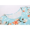 image:imageEkouaer 3 PCS Capri Pajamas for Women Set Short Sleeve Pajama Sets Floral Pj Sets Soft Sleepwear with PocketsGreen Flowers