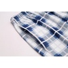 image:imageEkouaer 3 PCS Capri Pajamas for Women Set Short Sleeve Pajama Sets Floral Pj Sets Soft Sleepwear with PocketsNavy Plaid