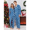 image:imageEkouaer Christmas Family Matching Pajamas Long Sleeve Button Down Pj Set Festival Party SleepwearBlue Bear