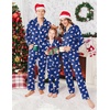 image:imageEkouaer Christmas Family Matching Pajamas Long Sleeve Button Down Pj Set Festival Party SleepwearBluePolar Bear