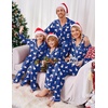 image:imageEkouaer Christmas Family Matching Pajamas Long Sleeve Button Down Pj Set Festival Party SleepwearBluePolar Bear