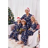 image:imageEkouaer Christmas Family Matching Pajamas Long Sleeve Button Down Pj Set Festival Party SleepwearChristmas Navy