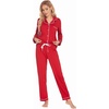 image:imageEkouaer Christmas Family Matching Pajamas Long Sleeve Button Down Pj Set Festival Party SleepwearChristmas Red