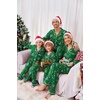 image:imageEkouaer Christmas Family Matching Pajamas Long Sleeve Button Down Pj Set Festival Party SleepwearGreen Christmas Tree