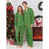 image:imageEkouaer Christmas Family Matching Pajamas Long Sleeve Button Down Pj Set Festival Party SleepwearGreenSuagr