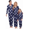 image:imageEkouaer Christmas Family Matching Pajamas Long Sleeve Button Down Pj Set Festival Party SleepwearNavy BlueBear