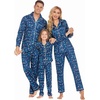 image:imageEkouaer Christmas Family Matching Pajamas Long Sleeve Button Down Pj Set Festival Party SleepwearNavy BlueXmas Tree