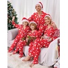 image:imageEkouaer Christmas Family Matching Pajamas Long Sleeve Button Down Pj Set Festival Party SleepwearRedXmas Tree