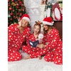 image:imageEkouaer Christmas Family Matching Pajamas Long Sleeve Button Down Pj Set Festival Party SleepwearRedXmas Tree