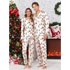 image:imageEkouaer Christmas Family Matching Pajamas Long Sleeve Button Down Pj Set Festival Party SleepwearWhiteChristmas Elements