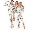 image:imageEkouaer Christmas Family Matching Pajamas Long Sleeve Button Down Pj Set Festival Party SleepwearWhitePlaid Tree