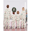 image:imageEkouaer Christmas Family Matching Pajamas Long Sleeve Button Down Pj Set Festival Party SleepwearWhitePlaid Tree
