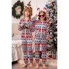 image:imageEkouaer Christmas Matching Family Onesie Pajamas Hoodie One Piece Pajamas Zipper Thermal Sleepwear with PocketsFamily Christmas Deer Print