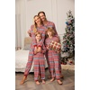 image:imageEkouaer Christmas Onesie Matching Family Elk Antler Hooded Zipper One Piece Long Sleeve Pajamas with Pockets SXXLElk Red