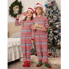 image:imageEkouaer Christmas Onesie Matching Family Elk Antler Hooded Zipper One Piece Long Sleeve Pajamas with Pockets SXXLElk Red