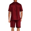 image:imageEkouaer Men Satin Silk Pajamas Set with Pockets Sleepwear Shorts Satin Summer Loungewear 2 Piece Button Down Set S3XLBurgundy Black