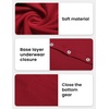 image:imageEkouaer Mens One Piece Pajama Thermal Full Button Union Suit Long Sleeve Onesie with Button Flap SXXLRed