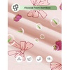 image:imageEkouaer Pajama Set for Women Viscose from Bamboo Short Sleeve Tops and Shorts Set 2 Piece Lounge SetPink Bow