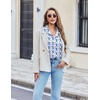 image:imageEkouaer Pajama for Women Set Short Sleeve Button Down Pajamas Sets Soft Lounge Sets for Women Sleepwear PJSBlue Monkey