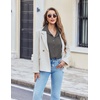 image:imageEkouaer Pajama for Women Set Short Sleeve Button Down Pajamas Sets Soft Lounge Sets for Women Sleepwear PJSGray
