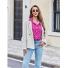 image:imageEkouaer Pajama for Women Set Short Sleeve Button Down Pajamas Sets Soft Lounge Sets for Women Sleepwear PJSHot Pink Leopard