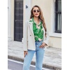 image:imageEkouaer Pajama for Women Set Short Sleeve Button Down Pajamas Sets Soft Lounge Sets for Women Sleepwear PJSLeaves