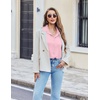 image:imageEkouaer Pajama for Women Set Short Sleeve Button Down Pajamas Sets Soft Lounge Sets for Women Sleepwear PJSPink