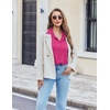 image:imageEkouaer Pajama for Women Set Short Sleeve Button Down Pajamas Sets Soft Lounge Sets for Women Sleepwear PJSRose Red