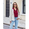 image:imageEkouaer Pajama for Women Set Short Sleeve Button Down Pajamas Sets Soft Lounge Sets for Women Sleepwear PJSWine Red
