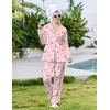 image:imageEkouaer Pajamas For Women Set Silk Pjs 2 Piece Satin Sleepwear Long Sleeve Button Down Lounge Sets With Pant2pink Heart