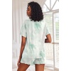 image:imageEkouaer Pajamas Set for Women Short Sleeve Lounge Set 2 Piece Loungewear PJs Soft Cute Lightweight SleepwearTie Dye Light Green