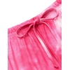 image:imageEkouaer Pajamas Set for Women Short Sleeve Lounge Set 2 Piece Loungewear PJs Soft Cute Lightweight SleepwearTie Dye Rose Pink