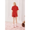 image:imageEkouaer Pajamas Set for Women Short Sleeve Sleepwear Button Down Pjs Lounge Sets Soft NightwearChristmas Red