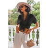 image:imageEkouaer Pajamas Set for Women Short Sleeve Sleepwear Button Down Pjs Lounge Sets Soft NightwearGray