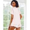 image:imageEkouaer Pajamas Set for Women Short Sleeve Sleepwear Button Down Pjs Lounge Sets Soft NightwearPink Leopard