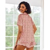 image:imageEkouaer Pajamas Set for Women Short Sleeve Sleepwear Button Down Pjs Lounge Sets Soft NightwearPink Leopard Love