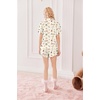 image:imageEkouaer Pajamas Set for Women Short Sleeve Sleepwear Button Down Pjs Lounge Sets Soft NightwearTeddy Bearkhaki