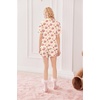image:imageEkouaer Pajamas Set for Women Short Sleeve Sleepwear Button Down Pjs Lounge Sets Soft NightwearTeddy Bearpink Cherry