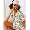 image:imageEkouaer Pajamas Set for Women Short Sleeve Sleepwear Button Down Pjs Lounge Sets Soft NightwearTropical Print