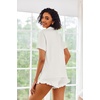 image:imageEkouaer Pajamas Set for Women Short Sleeve Sleepwear Button Down Pjs Lounge Sets Soft NightwearWhite