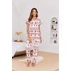 image:imageEkouaer Pajamas for Women Set 2 Piece Comfy Loungewear Lightweight Pjs Sleepwear Short Sleeve Top amp Long Pants with Pockets1 Packchristmas