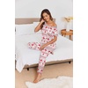 image:imageEkouaer Pajamas for Women Set 2 Piece Comfy Loungewear Lightweight Pjs Sleepwear Short Sleeve Top amp Long Pants with Pockets1 Packchristmas