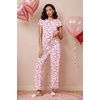 image:imageEkouaer Pajamas for Women Set 2 Piece Comfy Loungewear Lightweight Pjs Sleepwear Short Sleeve Top amp Long Pants with PocketsCupsloves