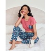 image:imageEkouaer Pajamas for Women Set 2 Piece Comfy Loungewear Lightweight Pjs Sleepwear Short Sleeve Top amp Long Pants with PocketsDogscats