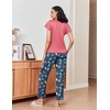 image:imageEkouaer Pajamas for Women Set 2 Piece Comfy Loungewear Lightweight Pjs Sleepwear Short Sleeve Top amp Long Pants with PocketsDogscats