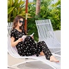 image:imageEkouaer Pajamas for Women Set 2 Piece Comfy Loungewear Lightweight Pjs Sleepwear Short Sleeve Top amp Long Pants with PocketsWine Glasses